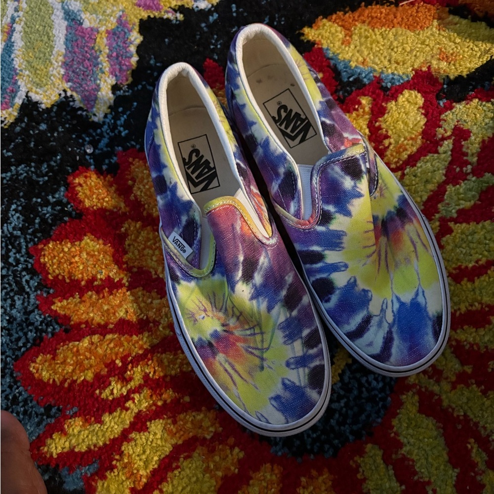 Vans Multicolor Tie-Dye Slip-On Shoes